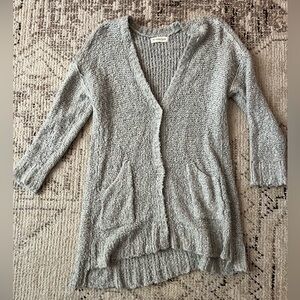 Grey sweater with buttons
